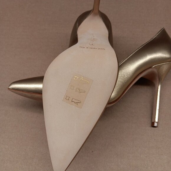 Manolo Blahnik Womens BB 105mm Point Toe High Nappa Leather Heels - Picture 13 of 15